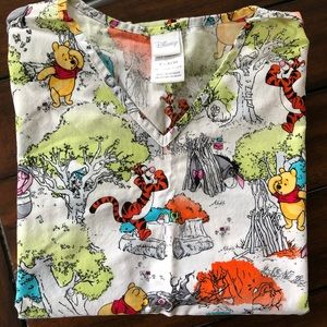 Winnie the Pooh Disney scrub top